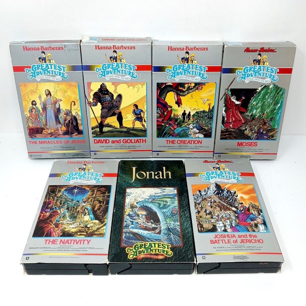Hanna-Barbera The Greatest Adventure Stories From the Bible VHS Tape Lot of 7